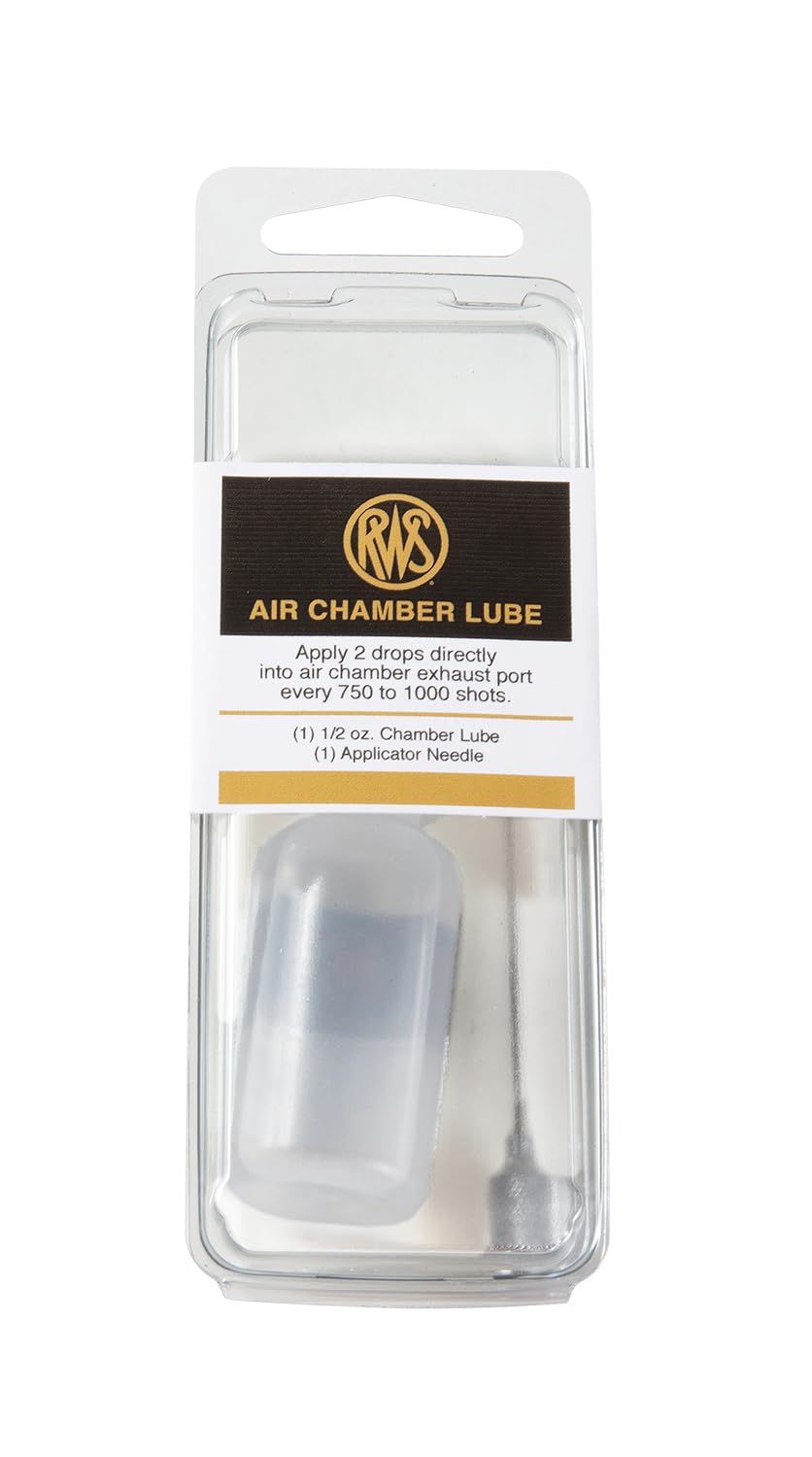 Included applicator needle for applying chamber lube in tight places