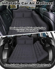 Umbrauto car mattress plush velvety surface delivers cozy touch during travel.