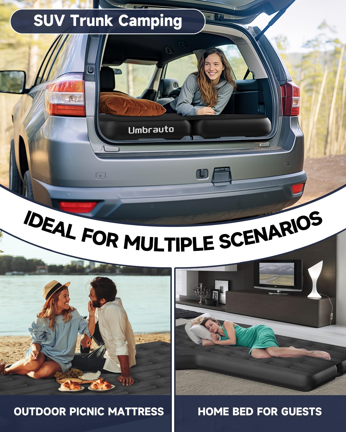 Umbrauto storage bag keeps the mattress organized after car camping