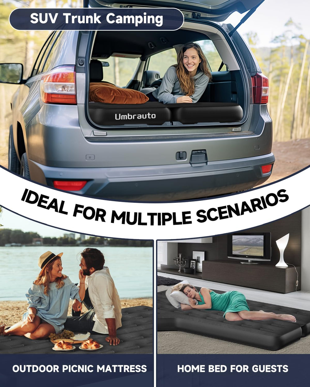Umbrauto storage bag keeps the mattress organized after car camping