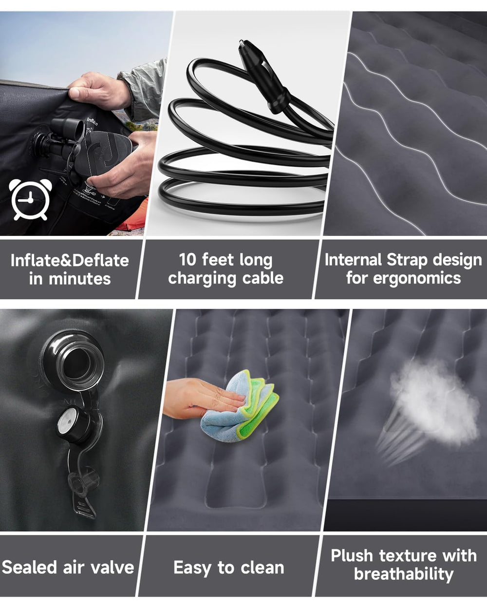 Umbrauto pump included speeds mattress inflation and setup.