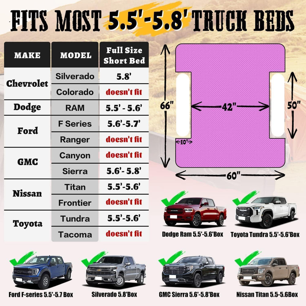 Umbrauto truck bed air mattress inflation demonstrating quick setup for road trips.