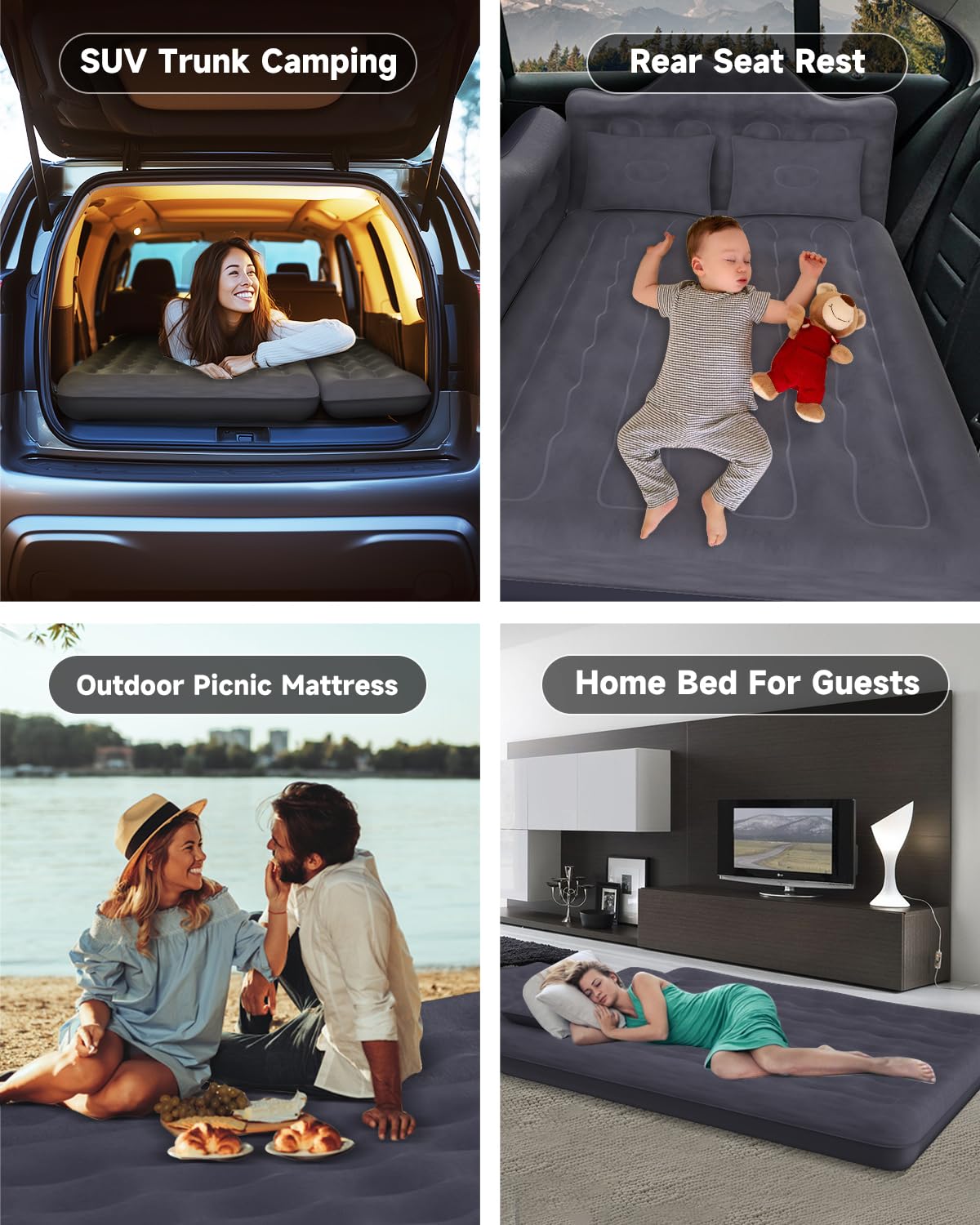 Umbrauto versatile use for car, SUV, guest room, hotel, or tent setups.