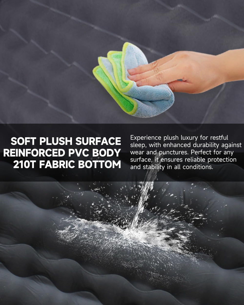 Umbrauto weight capacity 600 pounds enables multiple travelers on a single mattress.