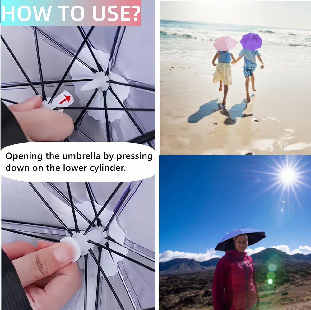 Pack contents: 6 umbrella hats included