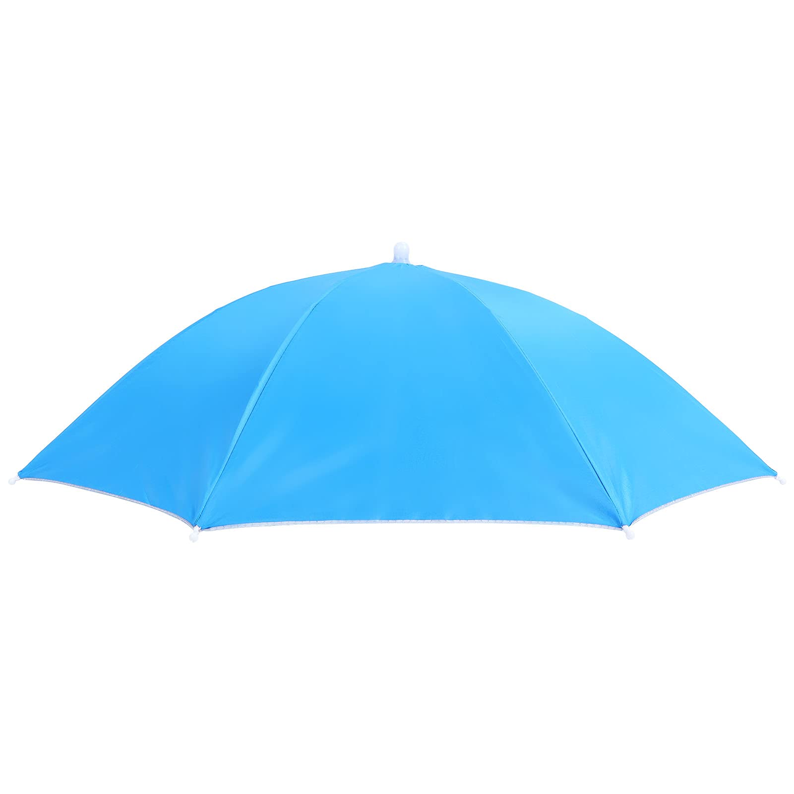 Umbrella Hat in light blue with waterproof canopy