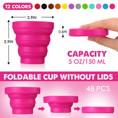 Umigy colorful collapsible cups in 12 colors for easy color coding and sharing