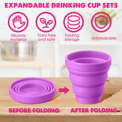 Umigy folded cup compact storage fits in pocket or purse