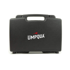 Umpqua Baby Black boat box front view shows large fly storage