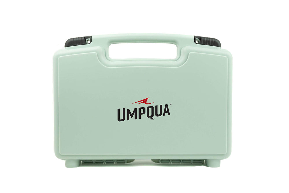 Umpqua Boat Box Baby Sage front view for easy access and organized storage.
