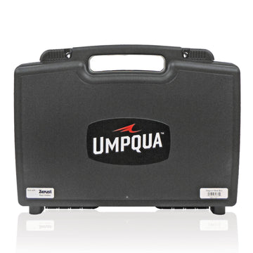 Umpqua Boat Box Magnum Black open view showcases large fly storage for streamers