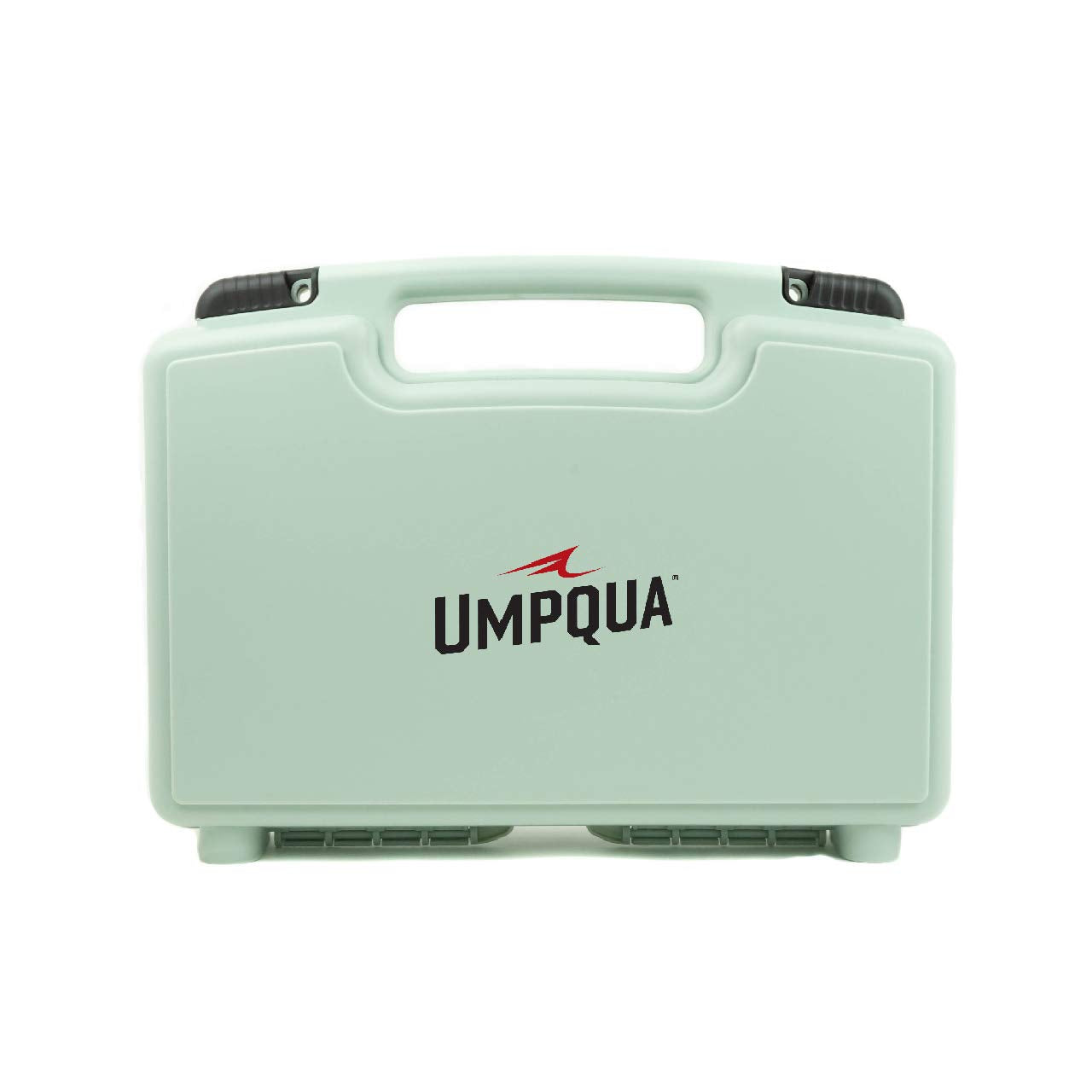 Umpqua Boat Box Magnum Sage external foam aids quick organization behind the oars