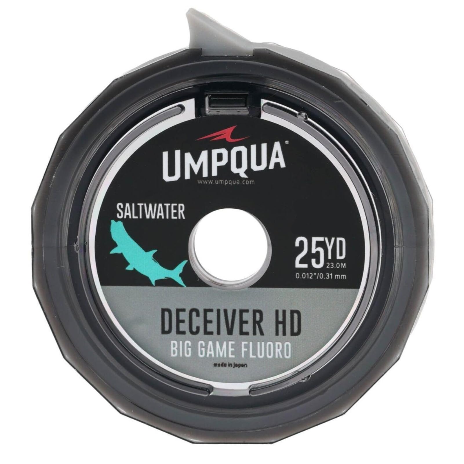 Umpqua Deceiver HD Fluoro spool offers abrasion resistance and turns over large flies.