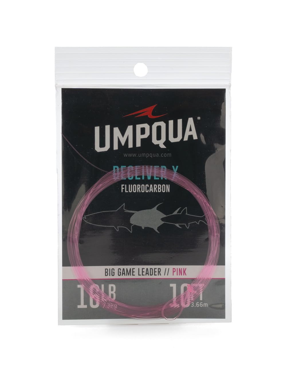 Umpqua Deceiver HD pink fluorocarbon leader for big game in bright sun