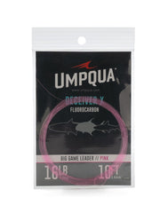 Umpqua Deceiver HD pink fluorocarbon leader for big game in bright sun