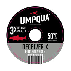 Umpqua Deceiver X fluorocarbon tippet spool for stealthy presentations and strong knots