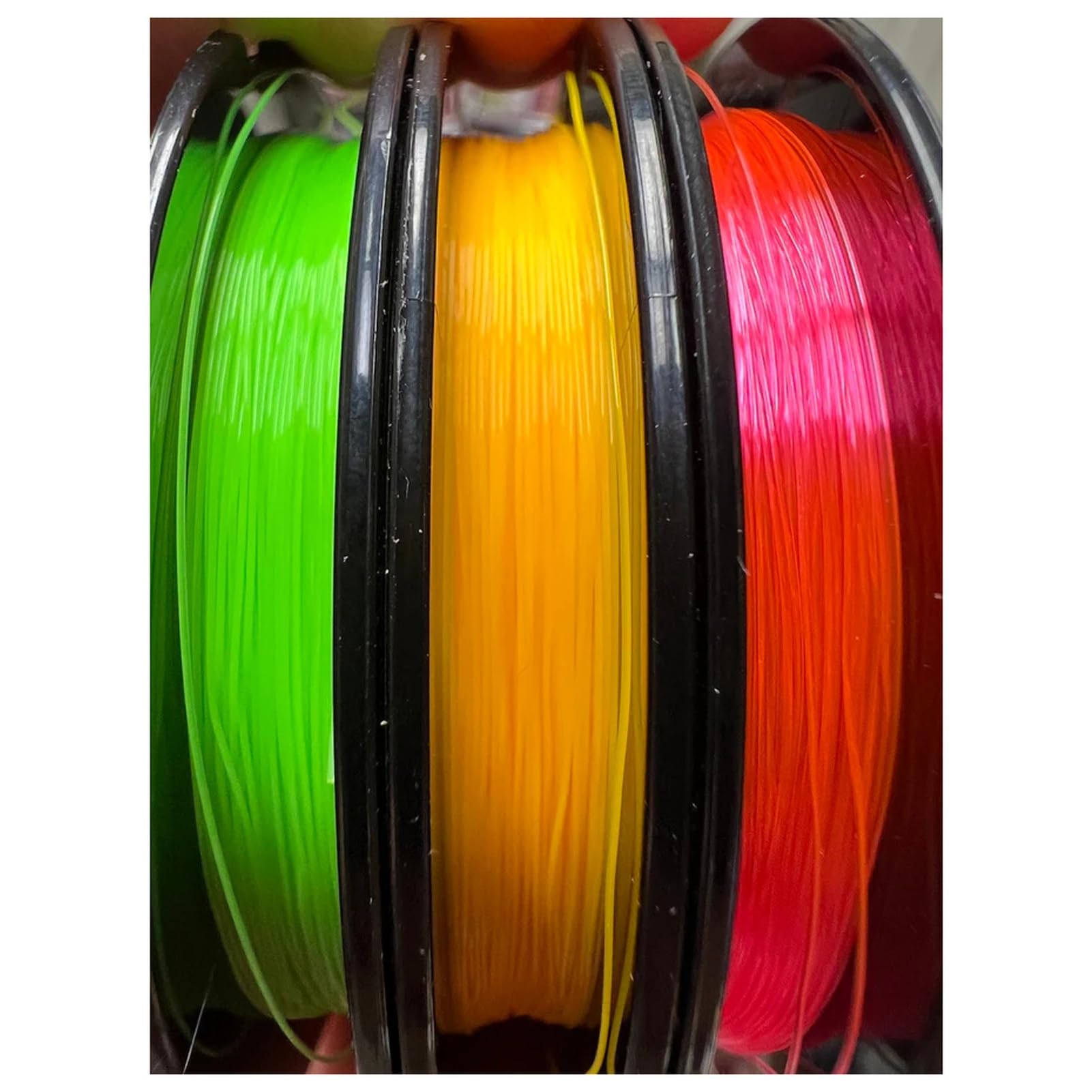 Umpqua Hi-Viz Euro Butt FL Green detail highlighting diameter and color options.