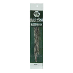 Umpqua Metz Bugger Bunch Hackle White feather for lifelike movement in woolly bugger flies.