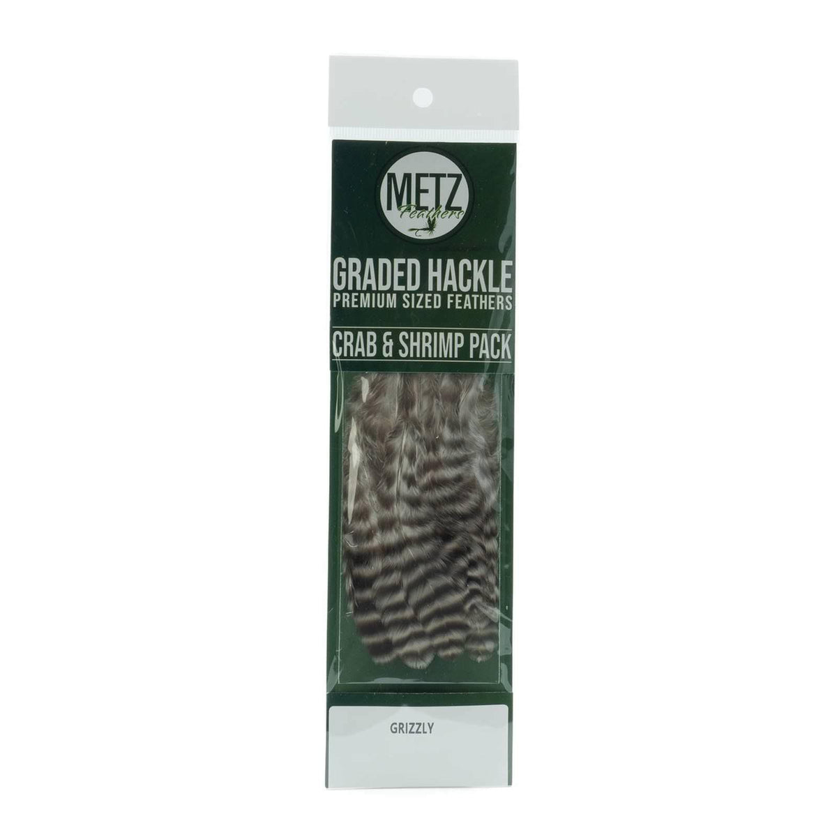 Umpqua Metz crab/shrimp hackle pack Grizzly for versatile crab and shrimp pattern tying