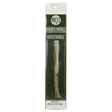 Umpqua Metz Hatch Hackle Bundle 14 PMD for lifelike fly imitations and buoyant tying.
