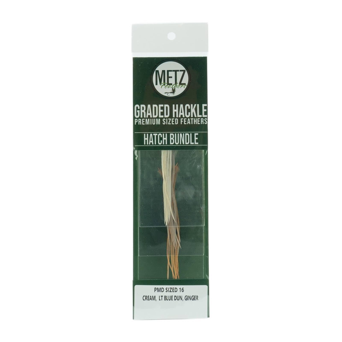 Umpqua Metz Hatch Hackle Bundle 16 PMD offers buoyant hackle for lifelike imitations