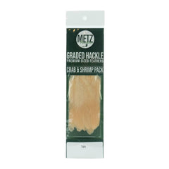 Umpqua Metz Tarpon/Crab Hackle Pack Tan for uniform feathers and quicker tarpon tails or crab claws.