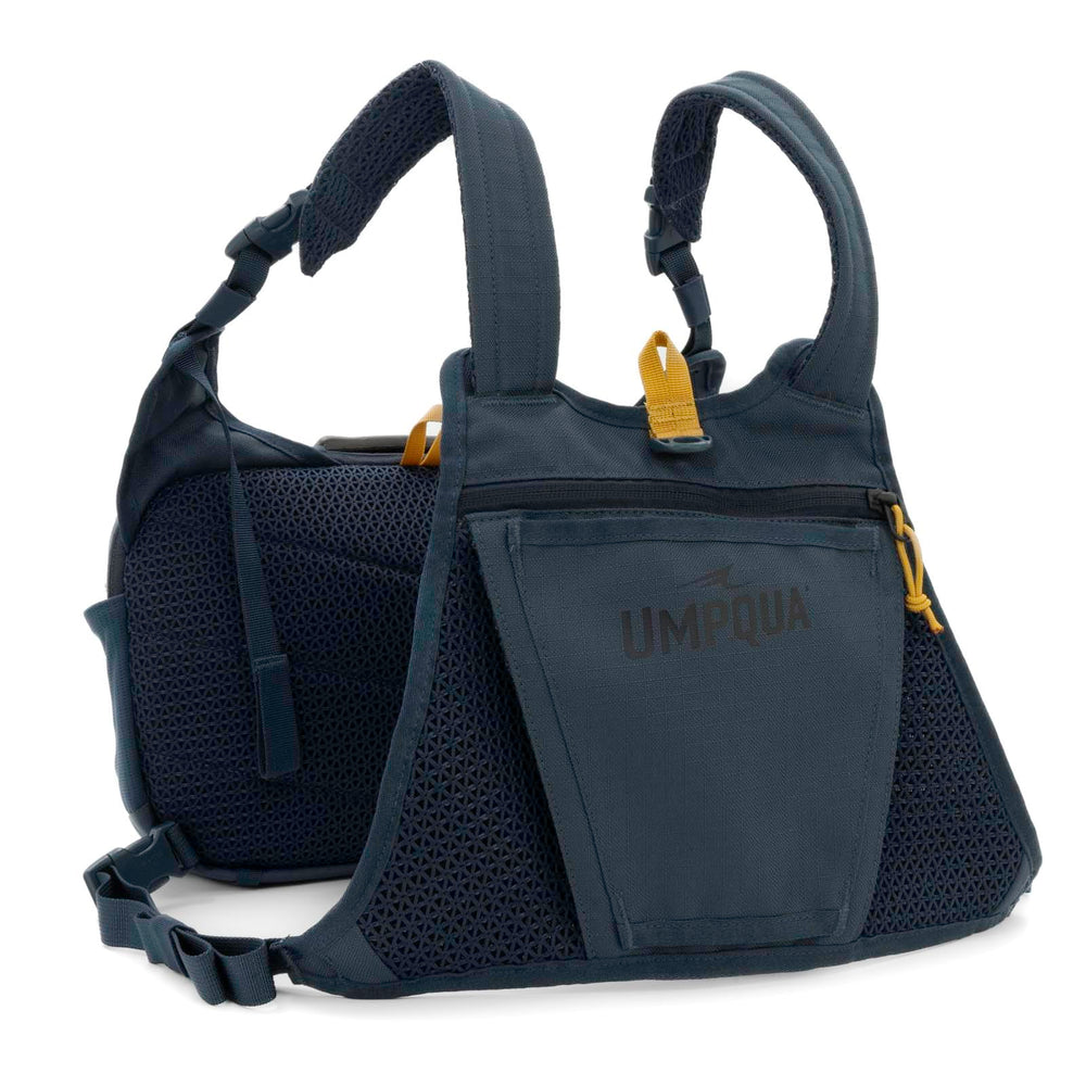 Umpqua Northfork Chest Pack Cobalt back view