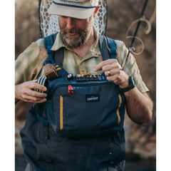 Internal pockets and organization layout of Umpqua Northfork Chest Pack Cobalt
