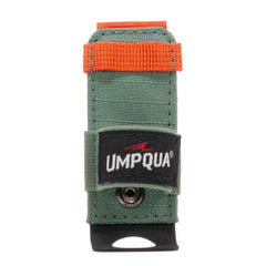 Umpqua Northfork Gel Floatant Holder Pine secures floatants for quick river access