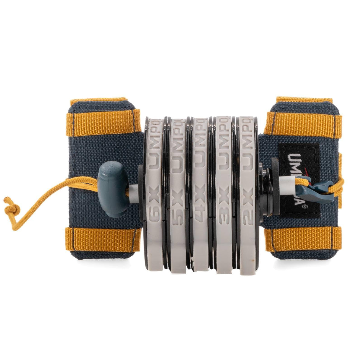 Umpqua Northfork Tippet Dock/Holder in cobalt keeps spools organized for quick access.