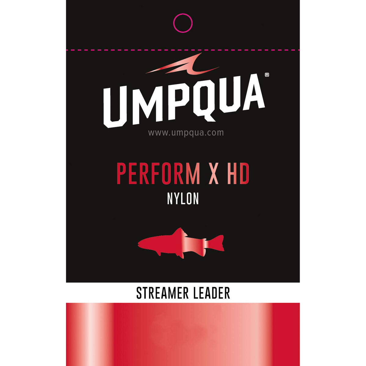 Umpqua Perform X HD nylon streamer leader 20 lb, 5 ft, keeps streamers in the strike zone