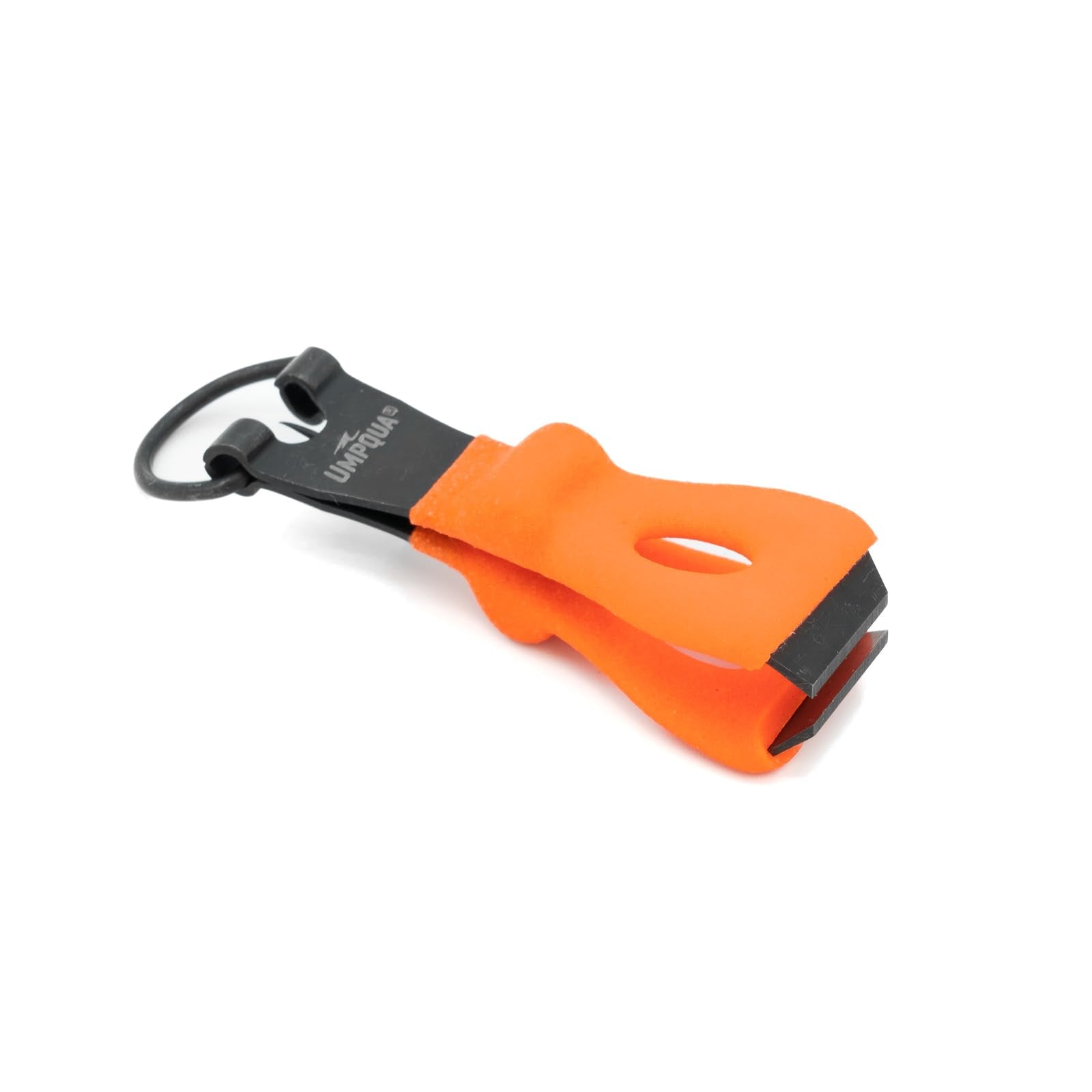 Umpqua Rivergrip PS Nipper TC Hot Orange handle for precise tippet cutting on the stream