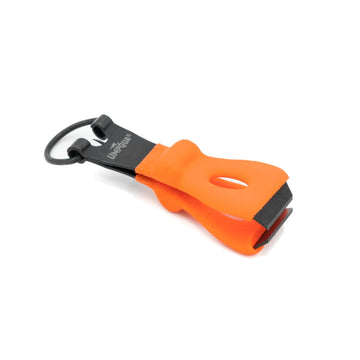 Umpqua Rivergrip PS Nipper TC Hot Orange handle for precise tippet cutting on the stream