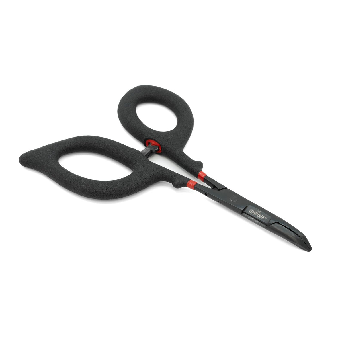 Umpqua Rivergrip PS Scissor Forceps 6 inch Curved - Black
