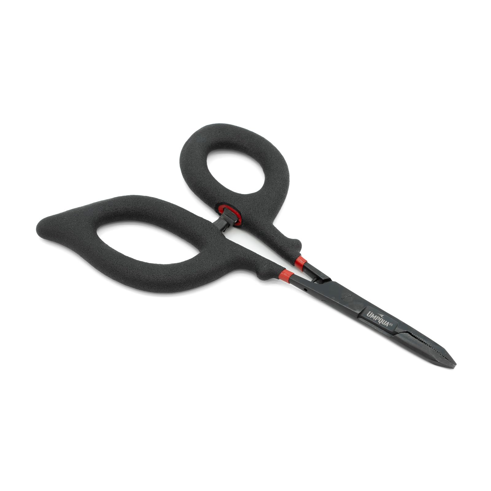 Umpqua Rivergrip PS Scissor Forceps Straight Black, 6 inch