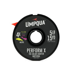 Umpqua Sighter-Tippet Two Tone Micro 4X pink/yellow, precise indicator tippet for modern nymphing setups