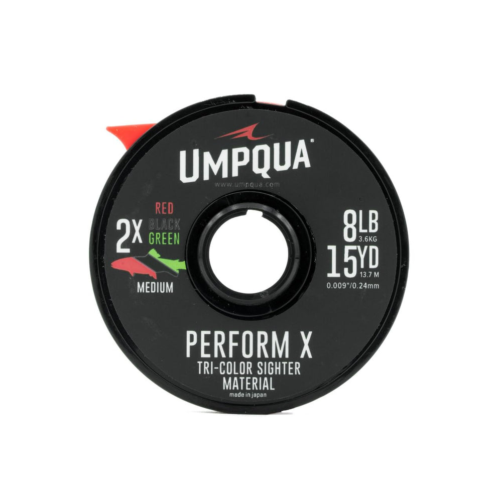 Umpqua Sighter-Tippet two-tone 15m red/green for color-coded setups and quick gear reference