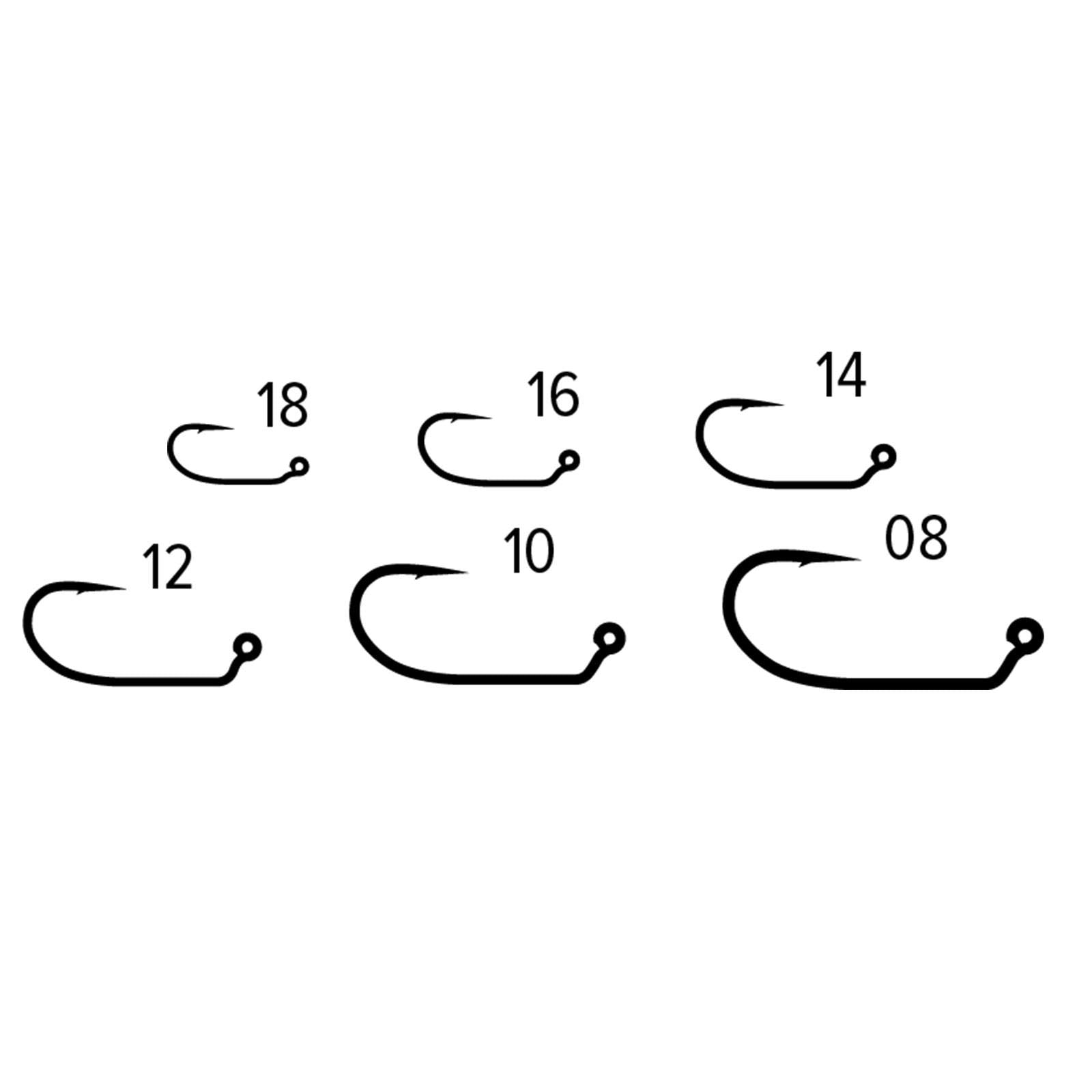 Umpqua TMC 413J bronze finish hook provides durable performance.