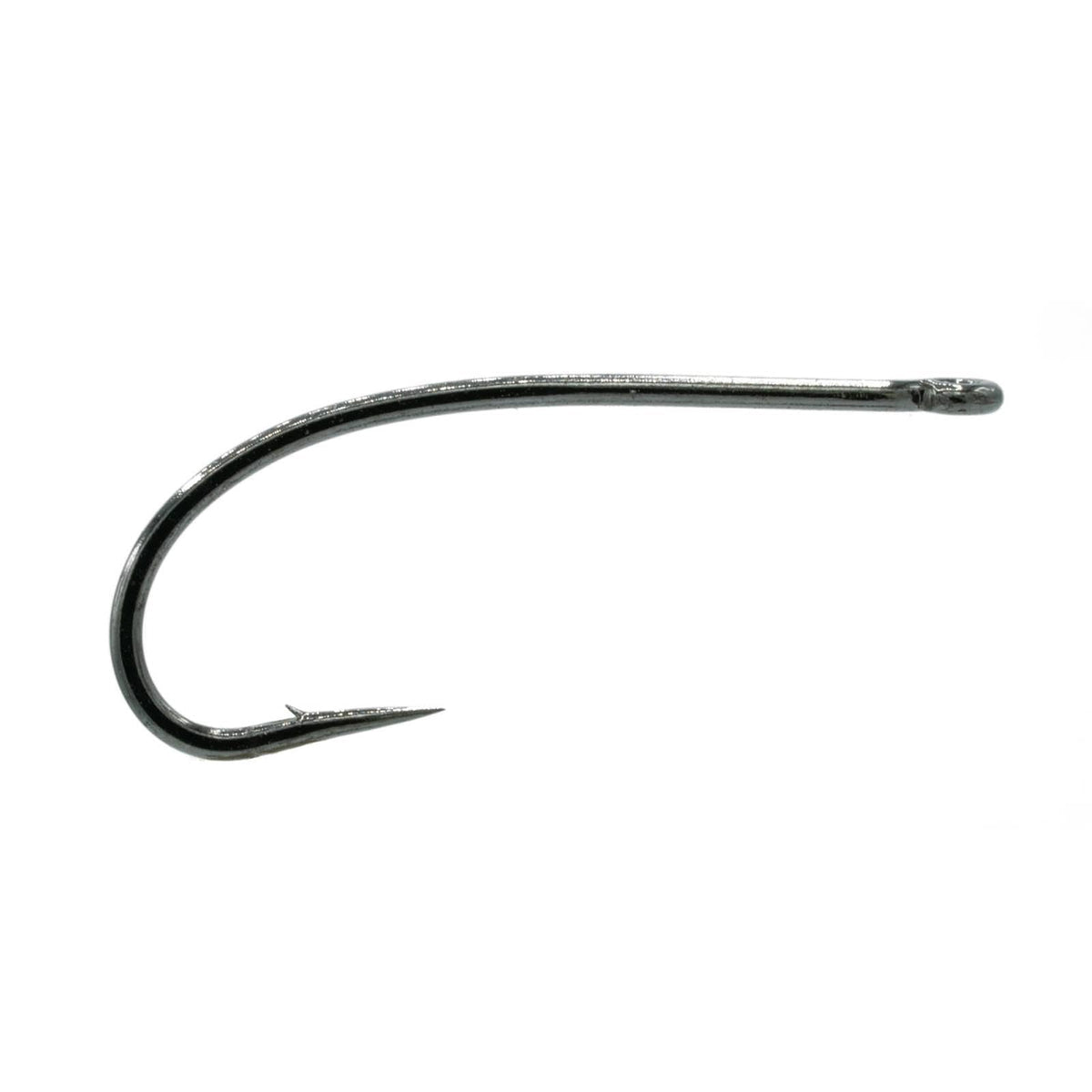 Umpqua TMC 201R hook closeup, showcasing a wider gap for versatile patterns.