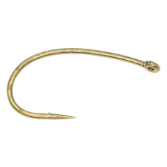 Umpqua TMC 2488 hook size 14 close-up, crisp gape for tiny patterns
