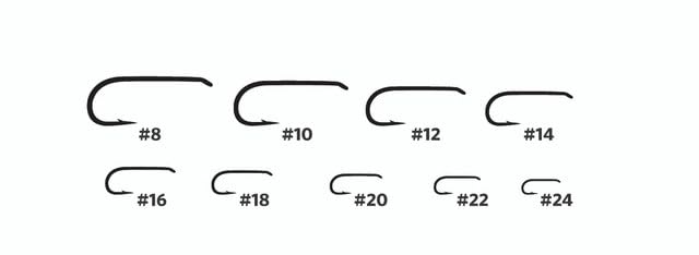 Umpqua U001 1x-long shank shown for larger fly patterns.