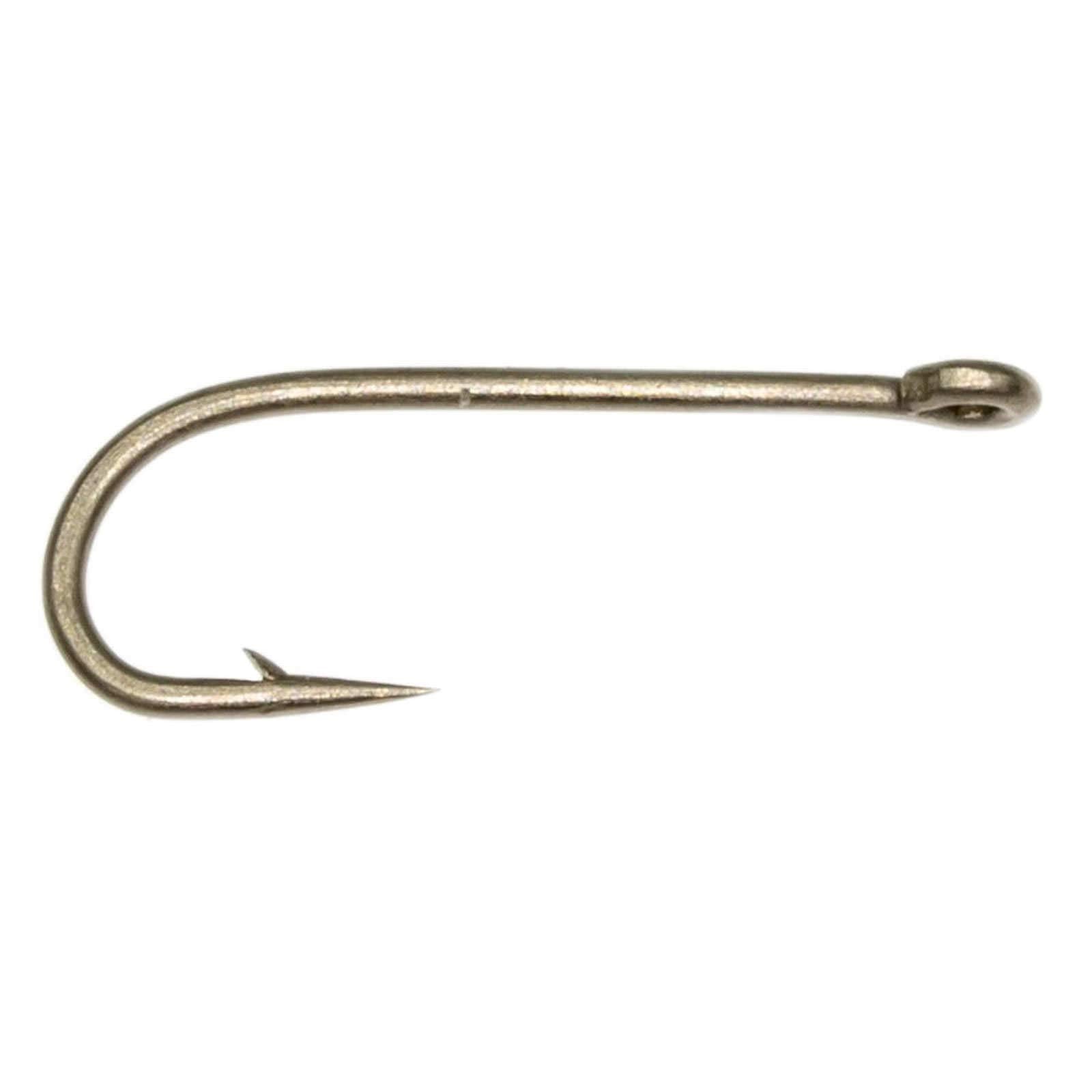 Umpqua U003 dry fly hook with straight eye and standard wire for reliable penetration and de-barbing.