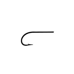 Closeup of Umpqua U401 1X strong stainless hook, built for durability and easy penetration.