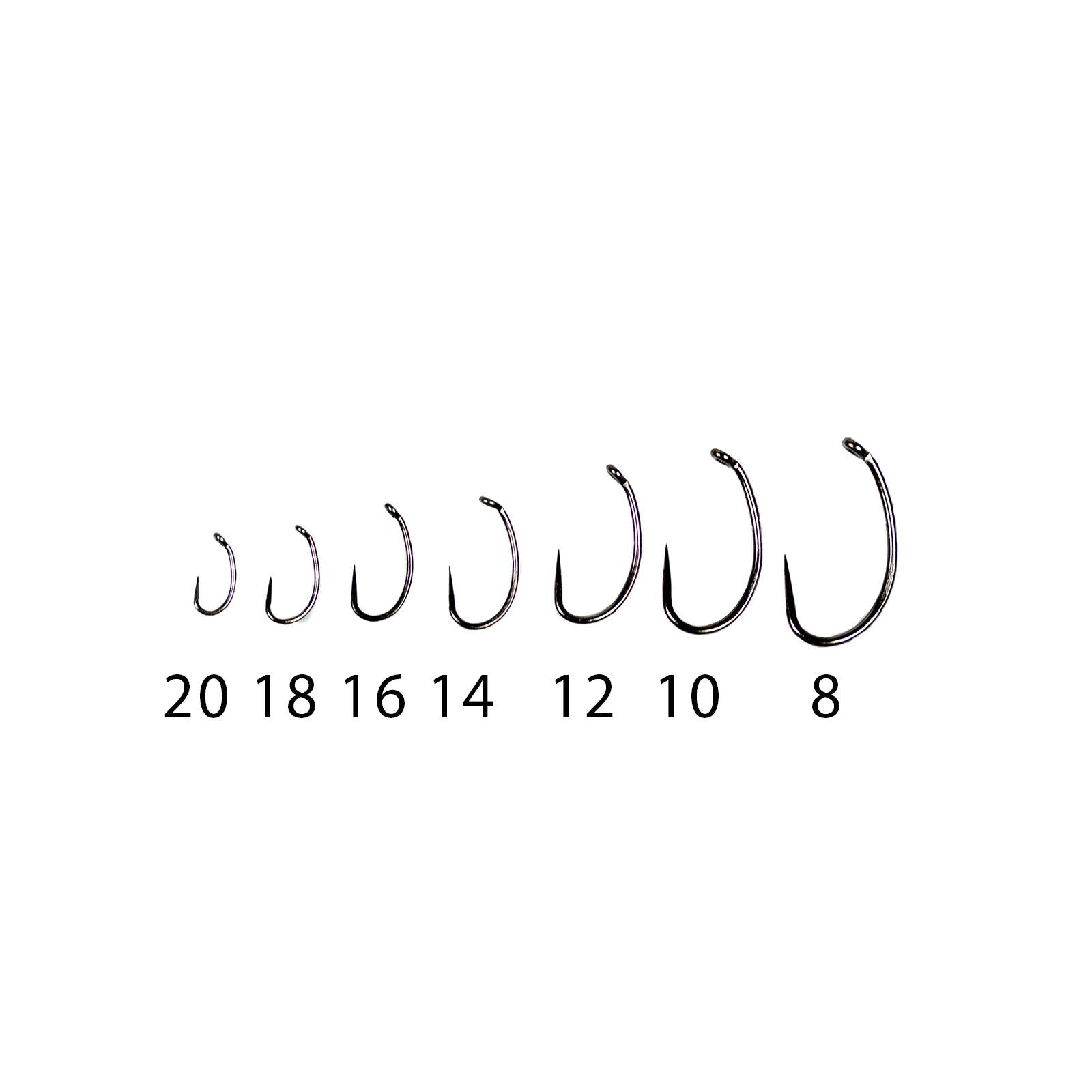 Umpqua UC620BL-BN curved hook design for quick, precise hooksets in competition rigs.