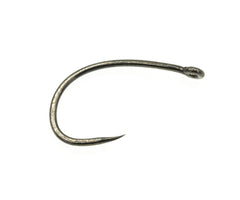 Umpqua UC625BL-BN curved barbless competition hook size 10 for shrimp and caddis patterns, ideal for competition tying.