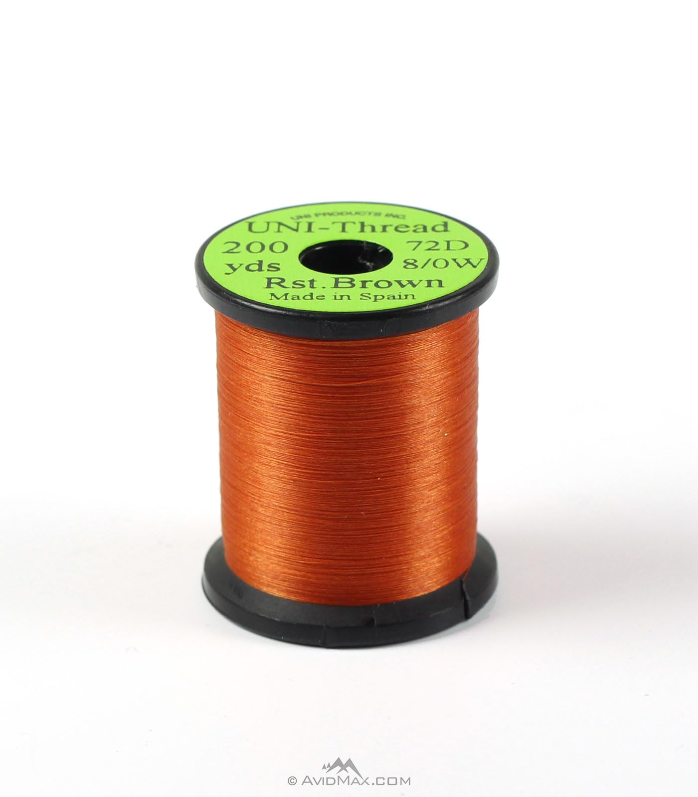 Umpqua UNI Waxed Thread 8/0 Rusty Brown for durable dry flies and tight wraps.