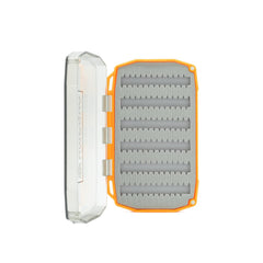 Umpqua UPG Foam Essential Fly Box Mini Hot Orange - angled view showing FlyTrap