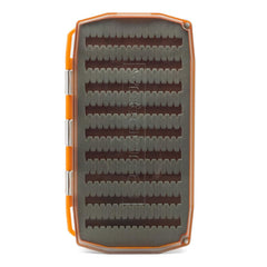 Umpqua UPG Foam Essential Large fly box inner compartment highlights FlyTrap and organized storage