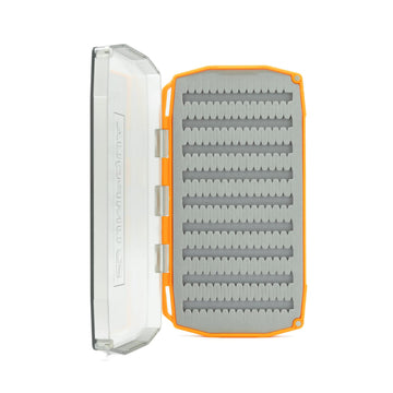 Umpqua UPG Foam Essential Large fly box open for quick loading and easy fly access