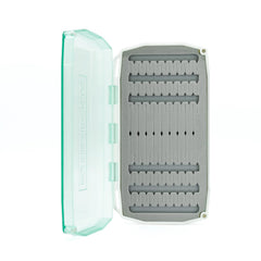 Umpqua UPG Foam Flats Aqua Large Fly Box - interior with flies